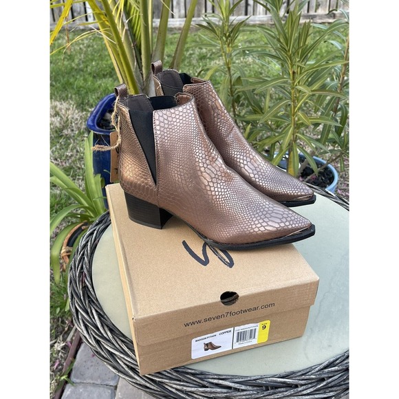 NEW! seven7footwear Madison Python Boot. Copper. Size 9. With Box & Tag. - Picture 2 of 6